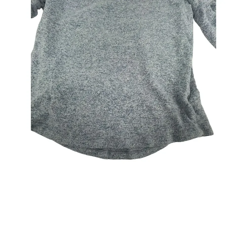 Gap Kids Girls Gray Balloon Sleeve Blouse Youth Size Medium 8